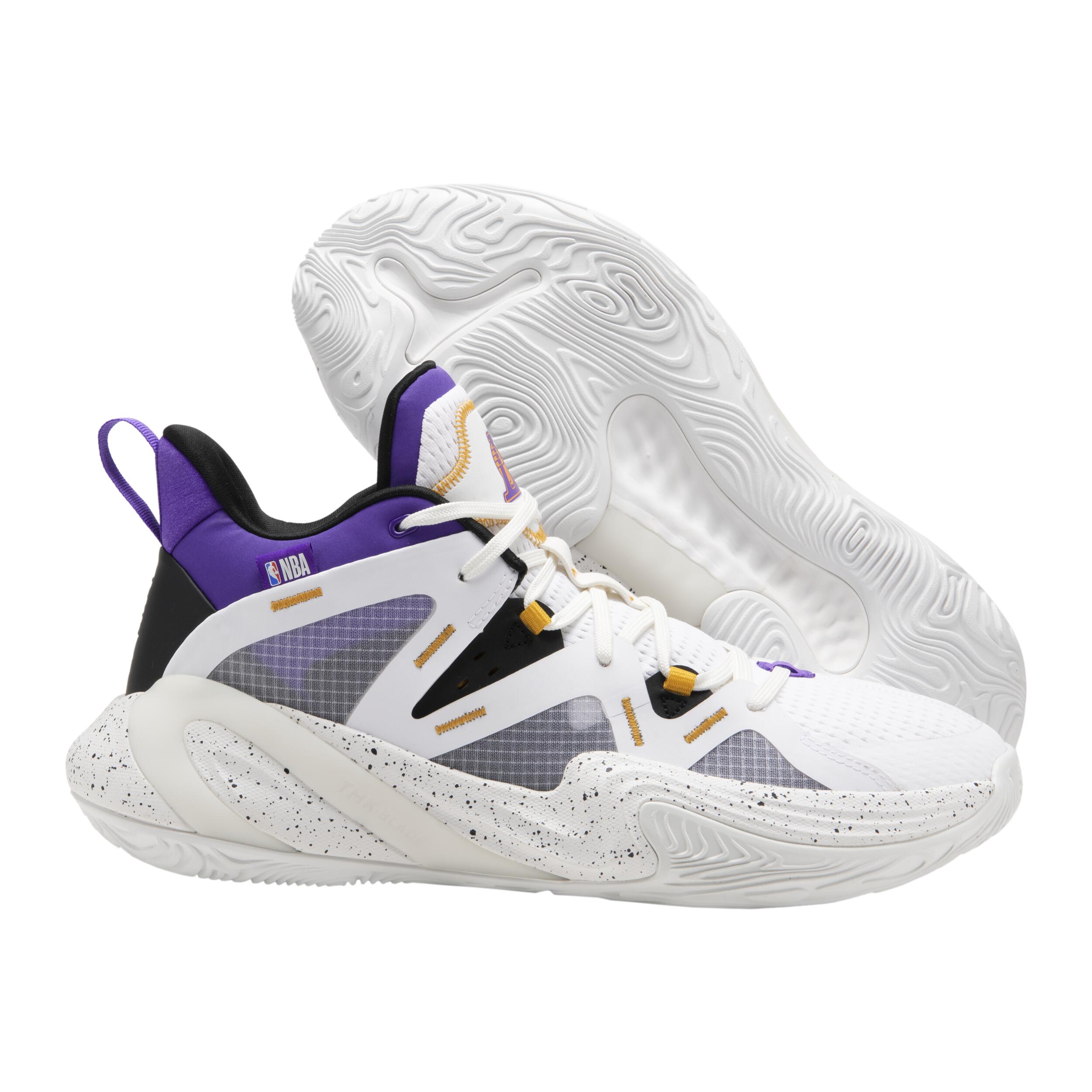 ZAPATILLAS DE BALONCESTO LOS ANGELES LAKERS UNISEX -  900 NBA MID-3 BLANCO 12/29