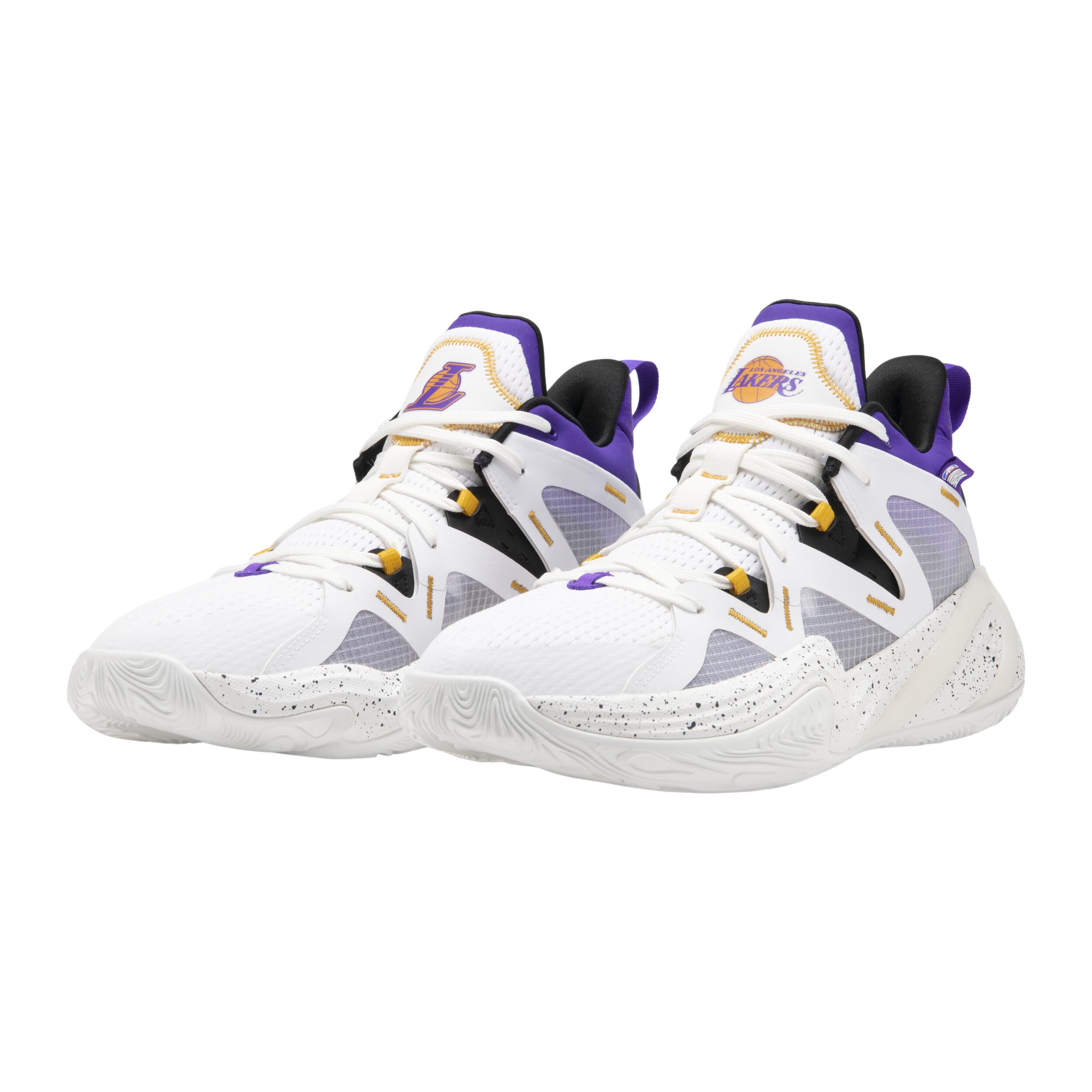 ZAPATILLAS DE BALONCESTO LOS ANGELES LAKERS UNISEX -  900 NBA MID-3 BLANCO 16/29
