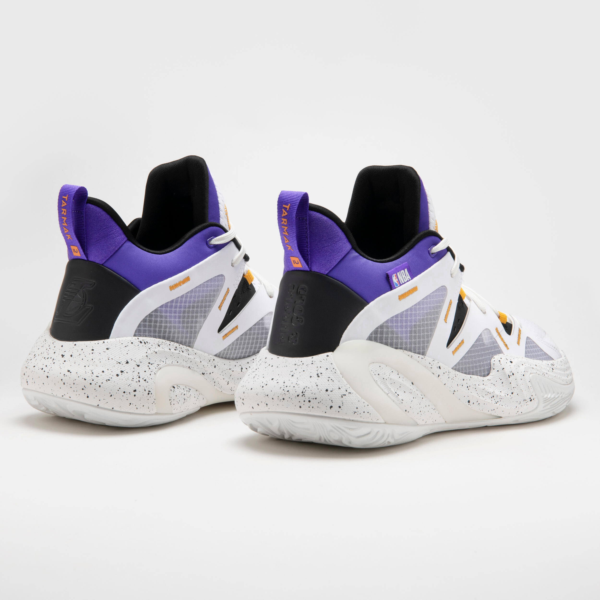 Men's/Women's Basketball Shoes 900 NBA MID-3 - White/NBA Los Angeles Lakers 5/10