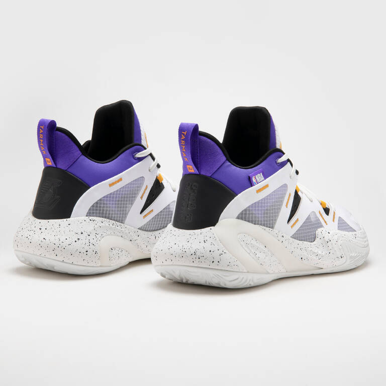 Sepatu Basket Pria/Wanita 900 NBA MID-3 Los Angeles Lakers - Putih