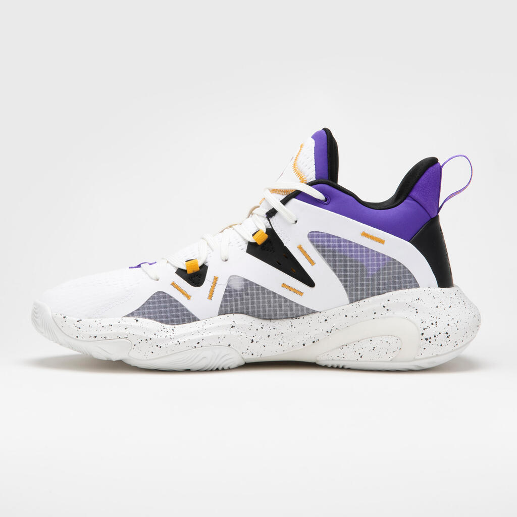 Basketbalová obuv 900 NBA MID-3 unisex biela