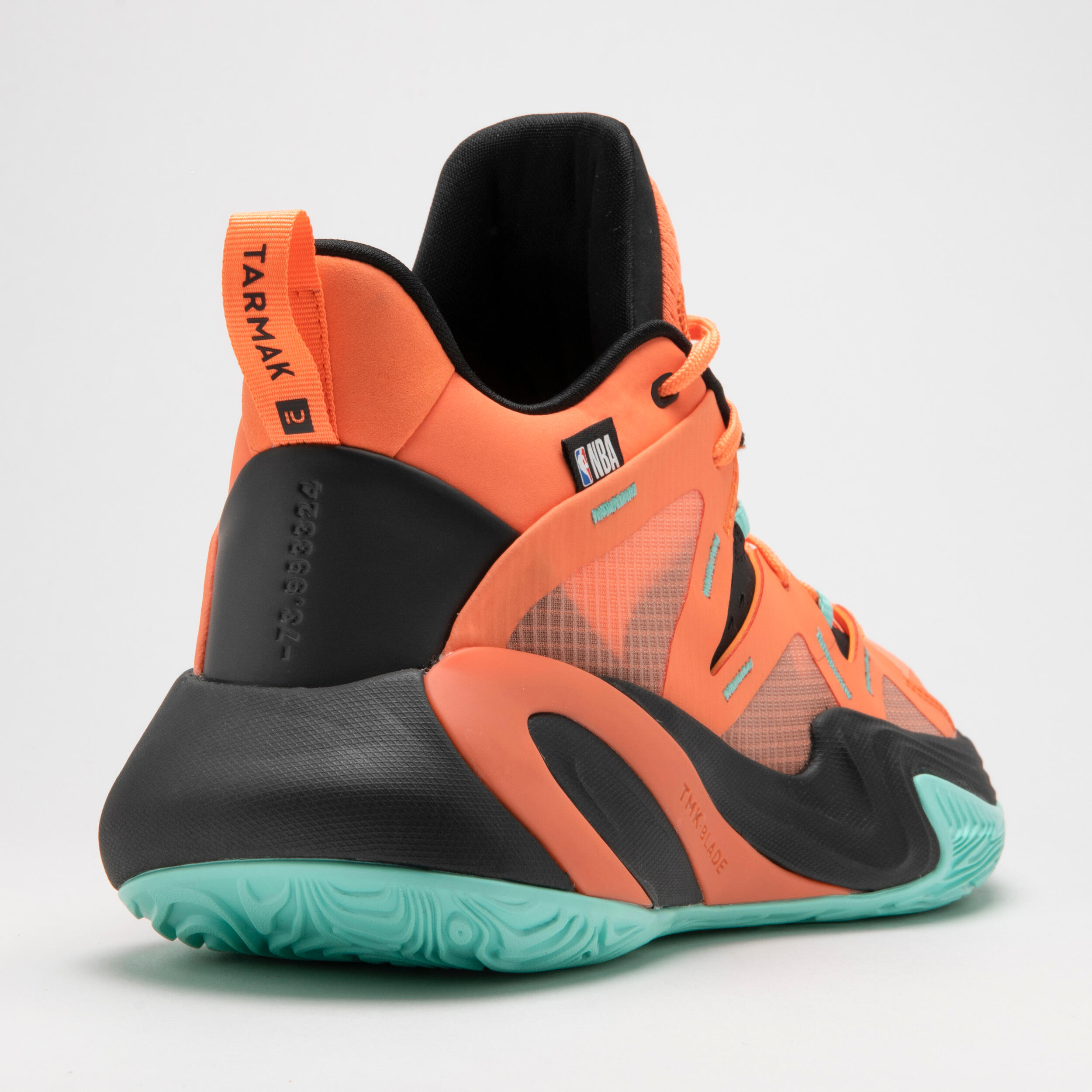 mens orange and black basketball shoes