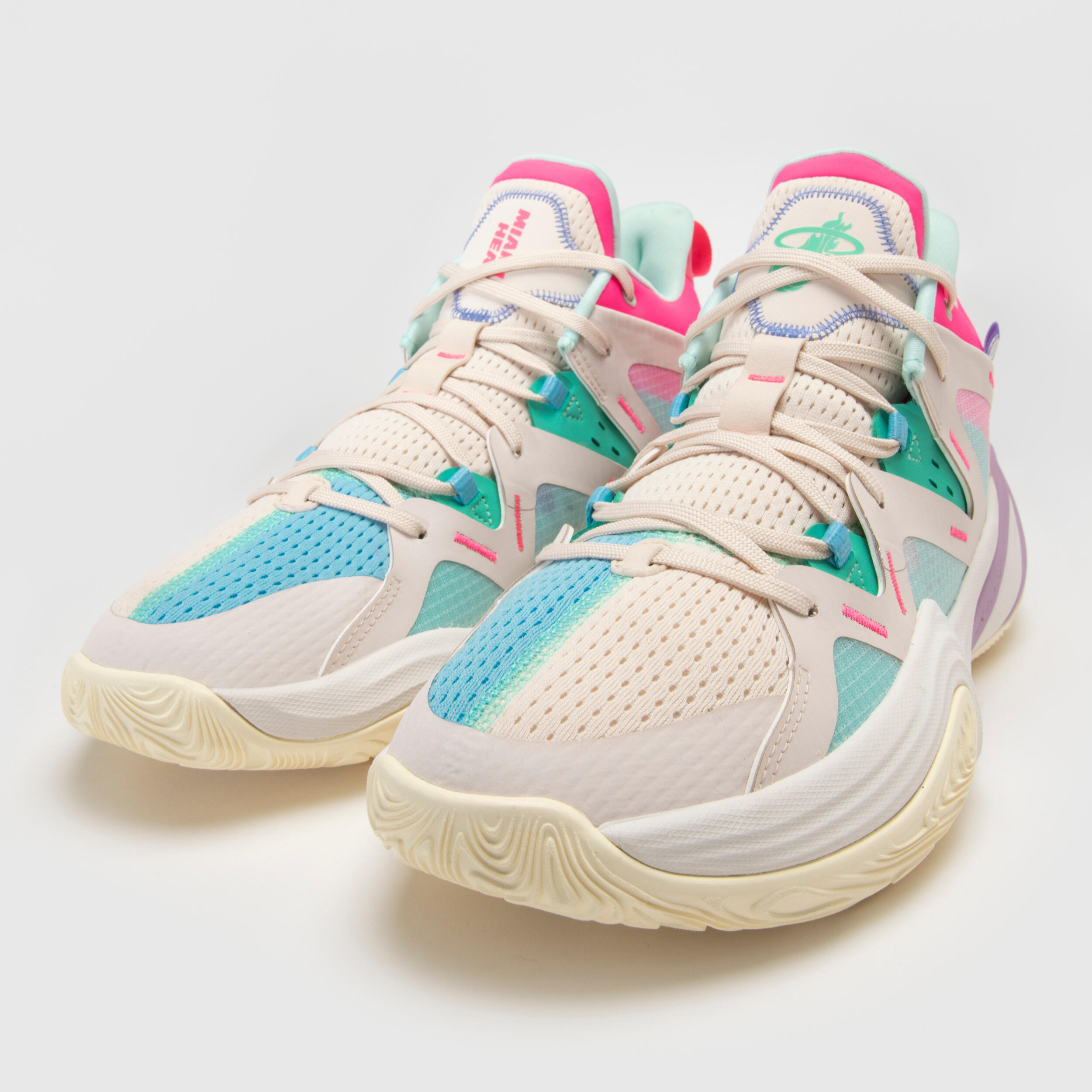 Men's/Women's Basketball Shoes 900 MID-3 NBA Miami Heat/Beige