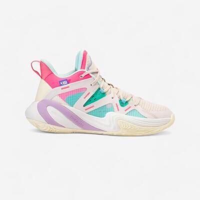 ZAPATILLAS DE BALONCESTO LOS ANGELES LAKERS UNISEX - 900 NBA MID-3 NEGRO