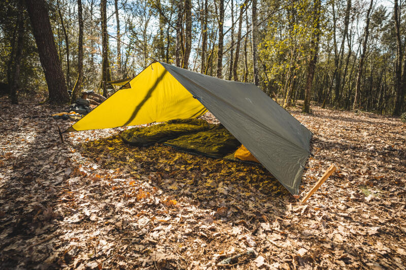 Płachta Tarp Xtralight Bushcraft Biwak 2,95 X 2,8 m wodoodporna 