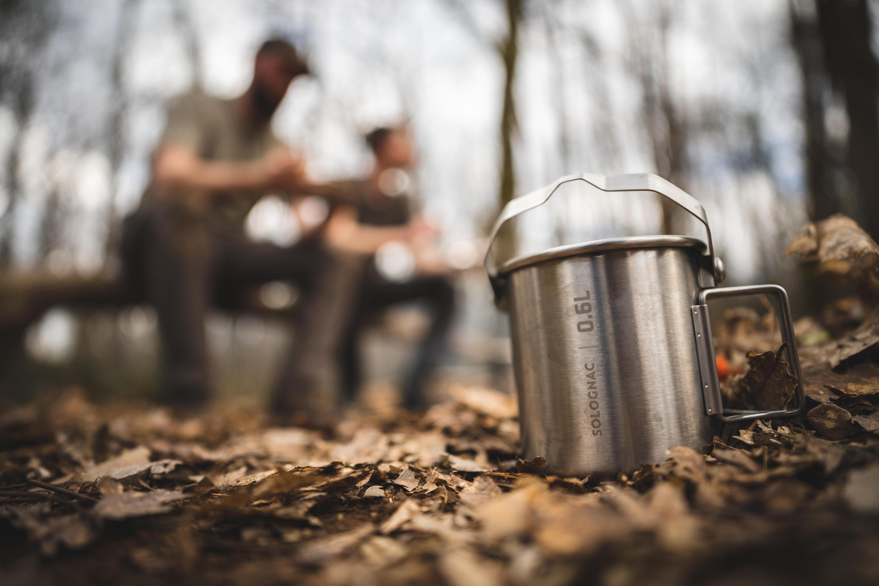 Tasse 600 ml Bushcraft Camping rostfreier Stahl  8/9