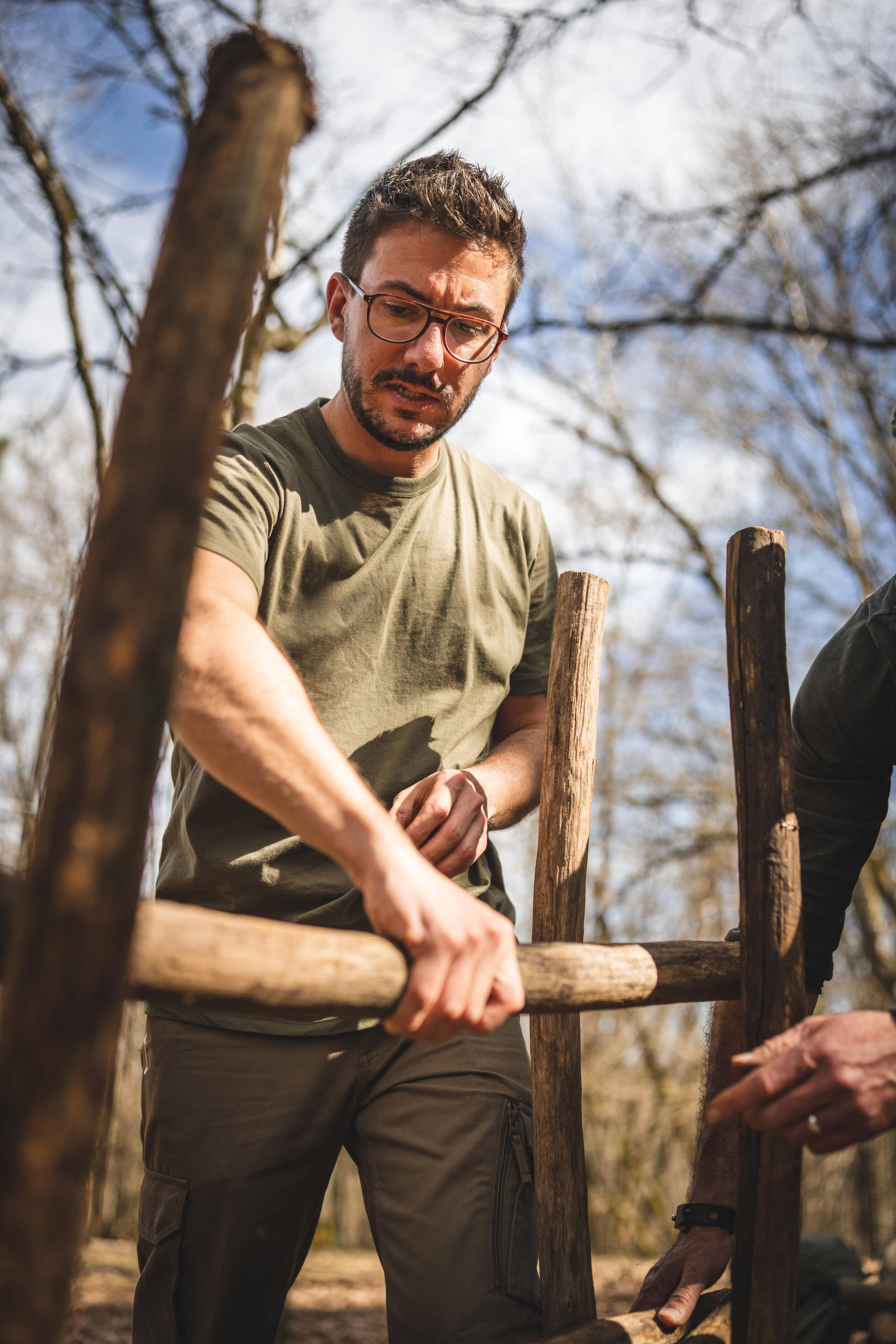 Men Breathable Lightweight Cargo Trousers Pants SG-500 - Beige
