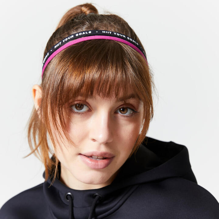 Élastique cheveux fitness cardio training x3 print domyos | decathlon