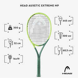 Adult Tennis Racket Auxetic Extreme MP 300 g- Grey/Yellow