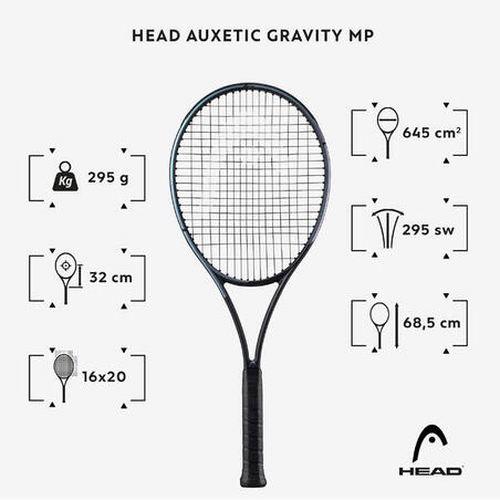 Plavi reket za tenis AUXETIC GRAVITY MP (295 g)