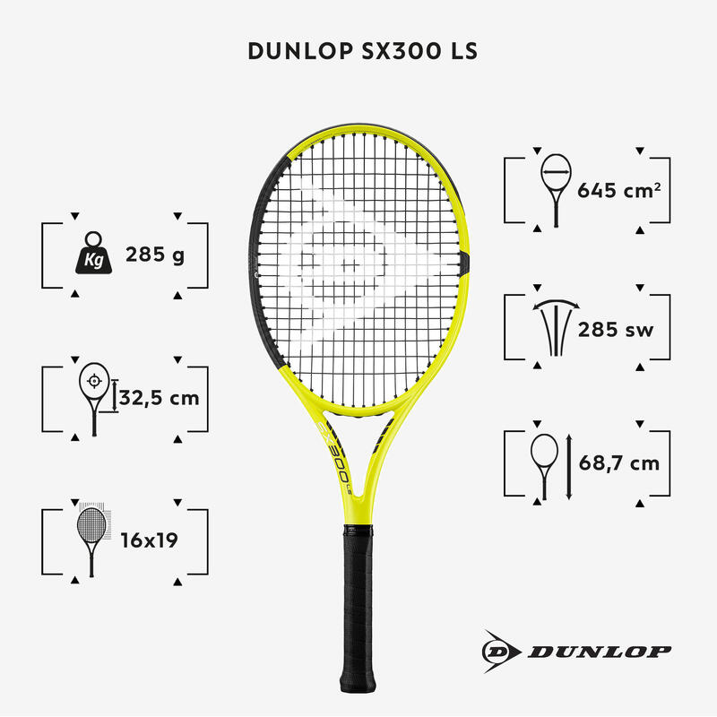 Tenisová raketa Dunlop SX300 LS žluto-černá 285 g