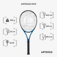 Adult Tennis Racket - Artengo TR930 Spin Black Blue 285g