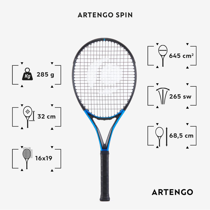 Raqueta de tenis TR930 Spin (285 gr)