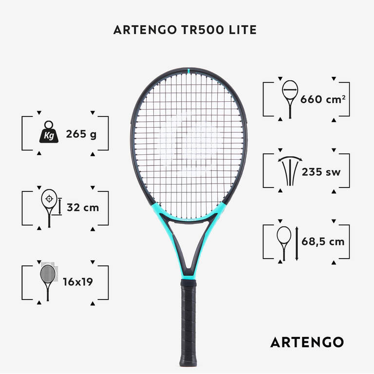 Adult Tennis Racket TR500 Lite - Green