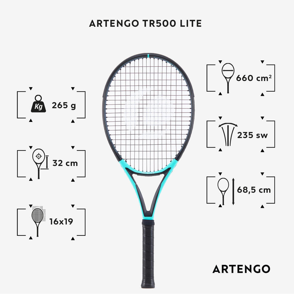 Yetişkin Tenis Raketi - 265 g - TR500 LITE
