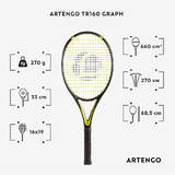 Adult Tennis Racket - TR160 Graph Black