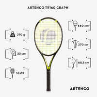 Adult Tennis Racket - TR160 Graph Black