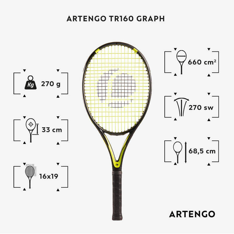 Raqueta de Tenis Artengo TR110 Adulto Petróleo (270 gr) - Decathlon