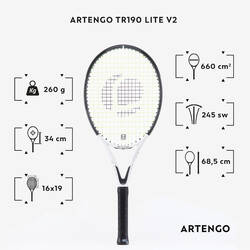 Adult Tennis Racket TR190 Lite V2