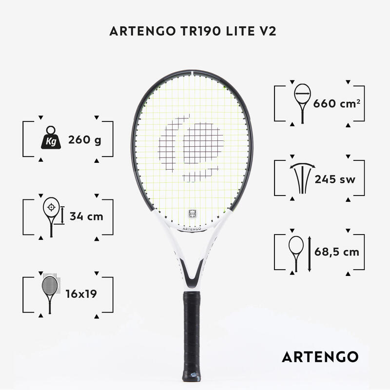 Raquette de Tennis Adulte TR190 Lite V2