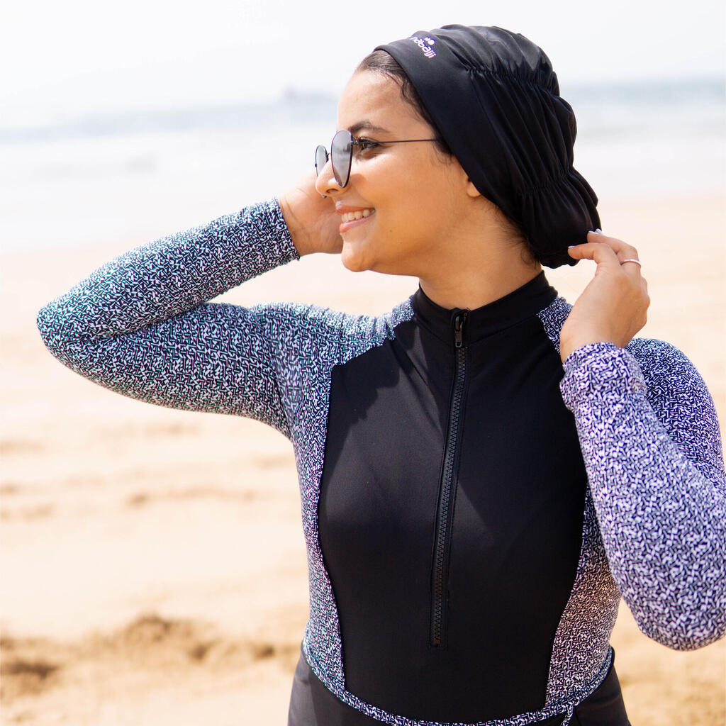 BURKINI RIME 100 MANCHES LONGUES LEO BLACK