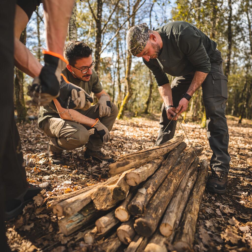 Ľahké a priedušné poľovnícke nohavice 500 zelené