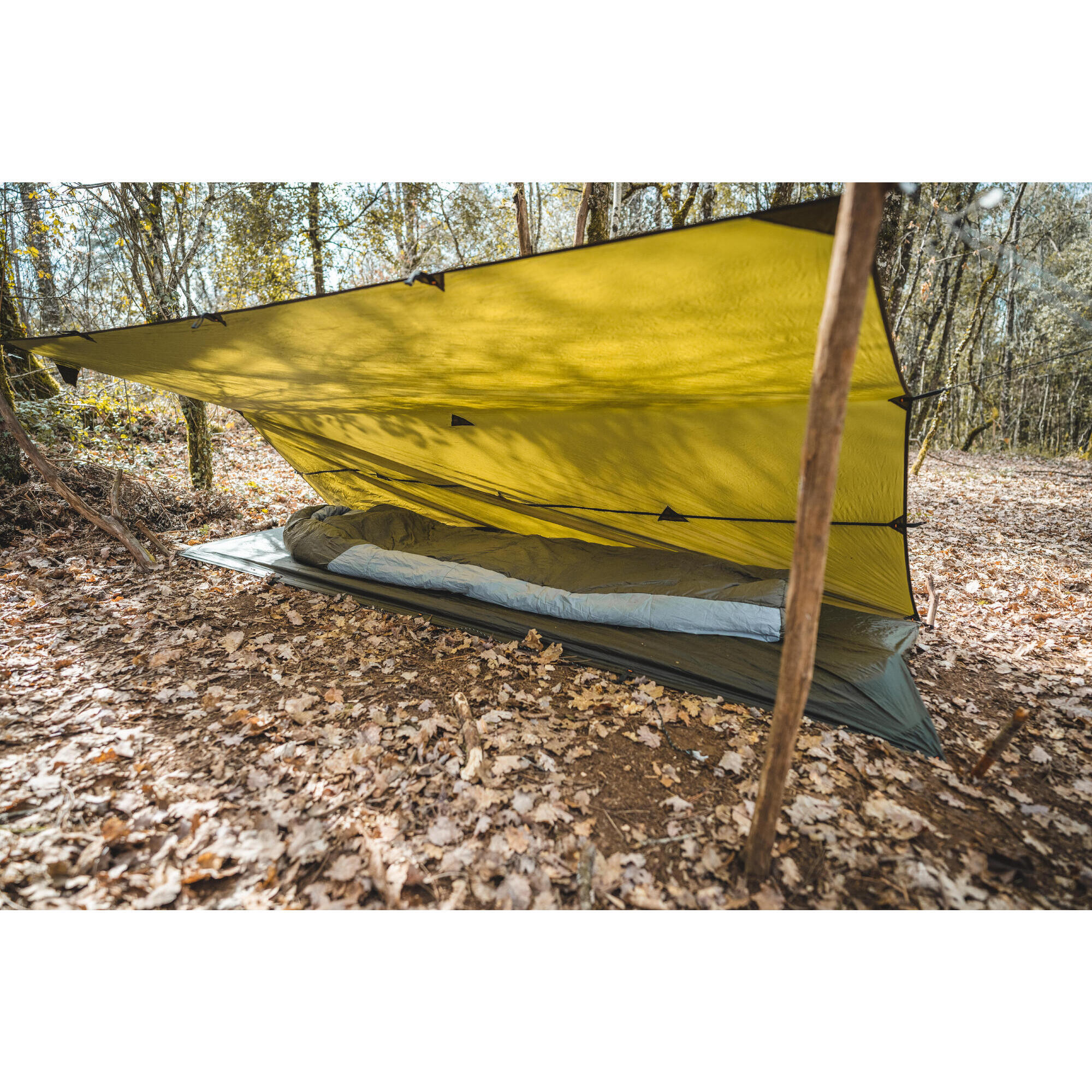 TARP BUSHCRAFT BIVOUAC COMPACT LIGHT 2,95X2,8 M IMPERMEABILE KAKI