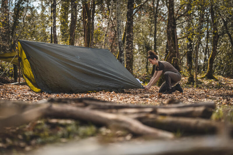 Płachta Tarp Xtralight Bushcraft Biwak 2,95 X 2,8 m wodoodporna 