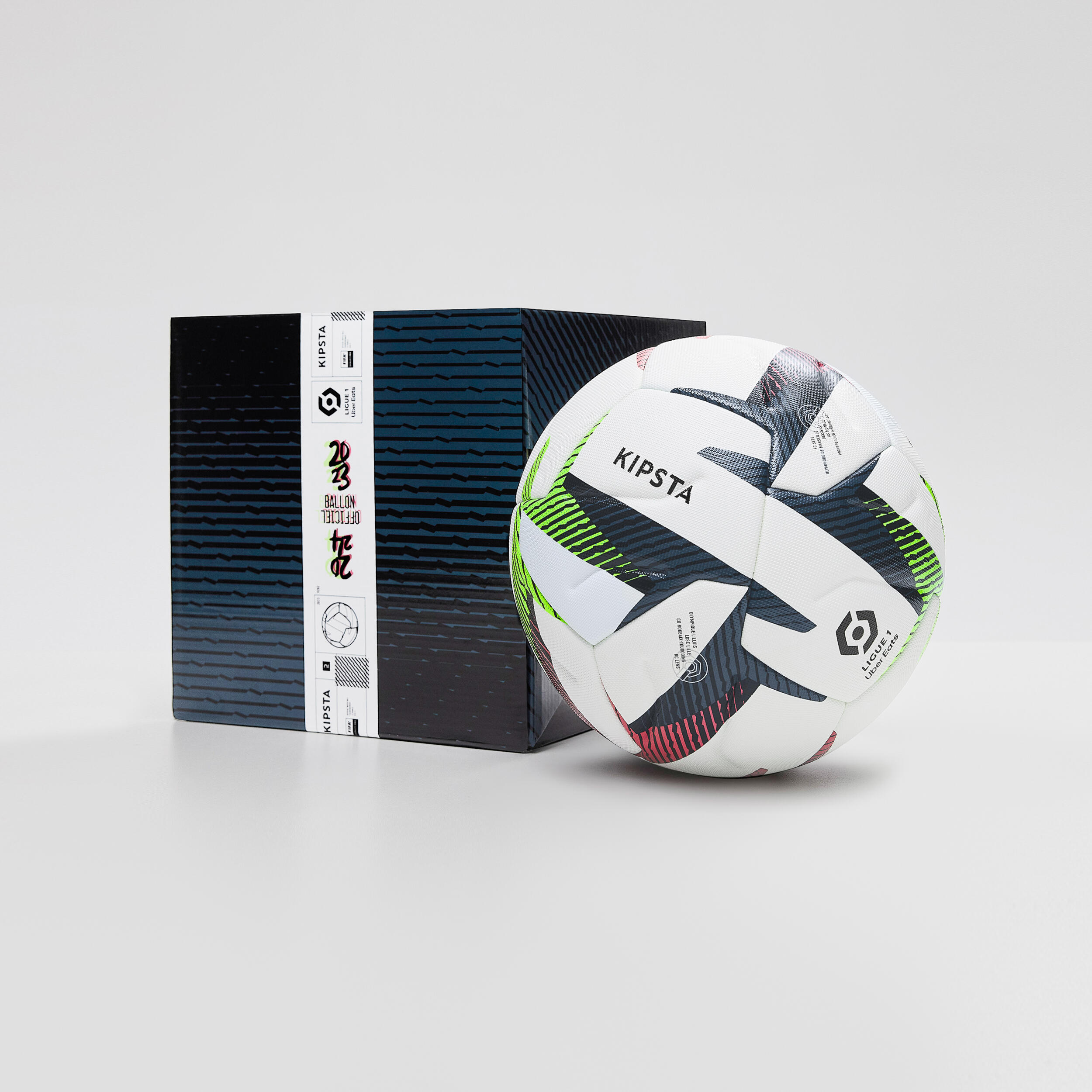 KIPSTA Ballon De Football Ligue 1 Uber Eats Officiel Match Ball 2023 Avec Bo&#xEE;te -