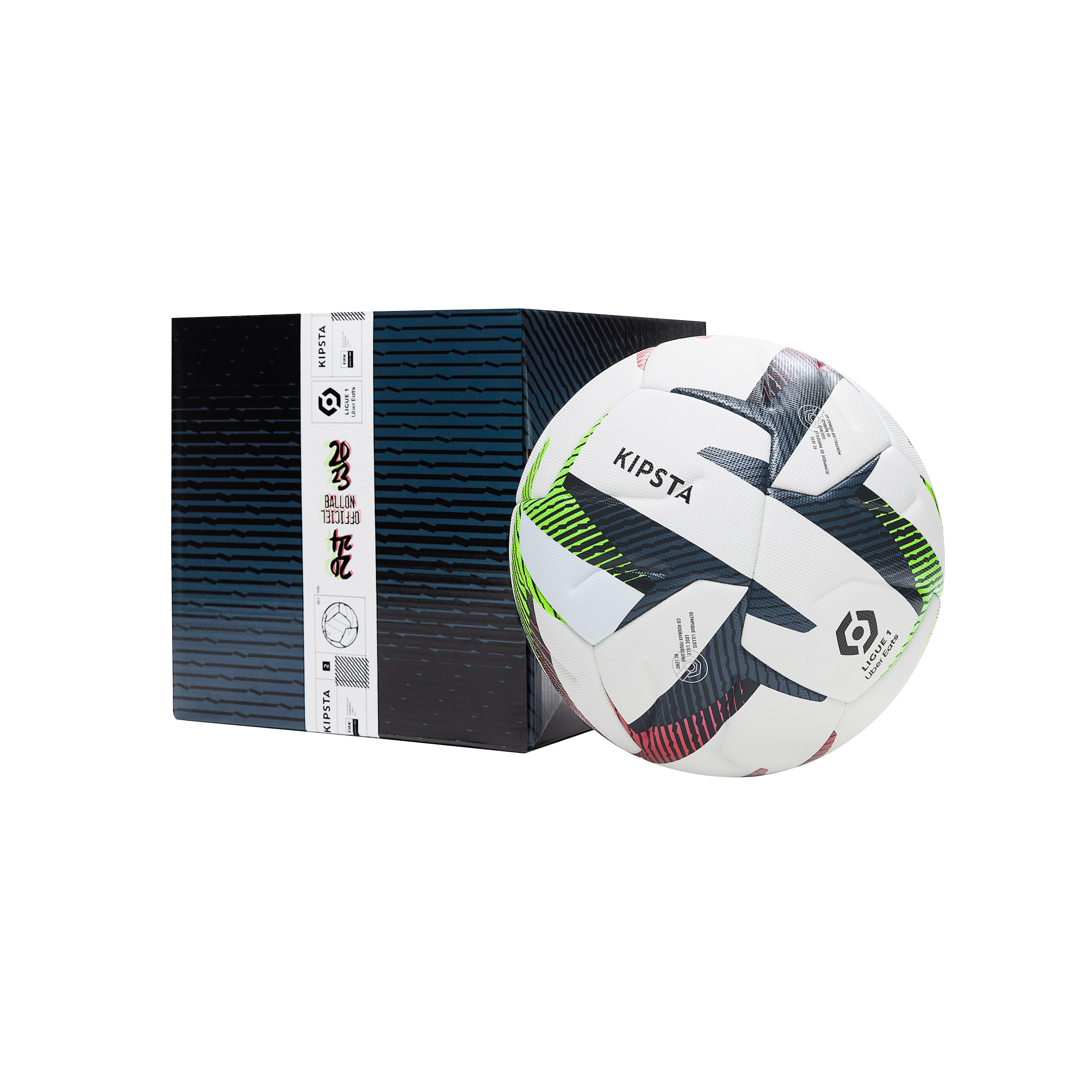 BALLON DE FOOTBALL LIGUE 1 UBER EATS OFFICIEL MATCH BALL 2023 AVEC BOÎTE