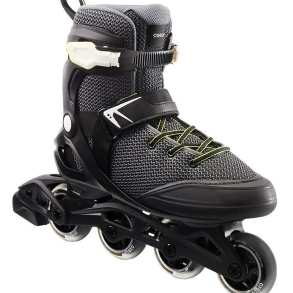 INLINESKATES FITNESS HERREN FIT100 SCHWARZ/GRAU