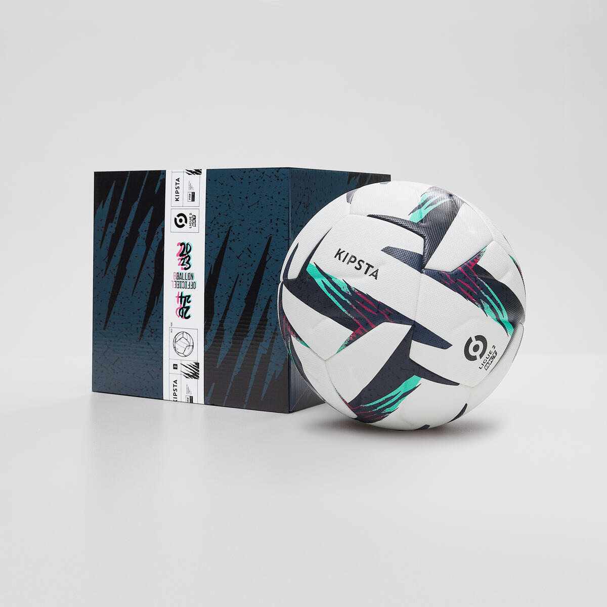 Ballon de football ligue 2 bkt officiel match ball 2023 avec boîte
