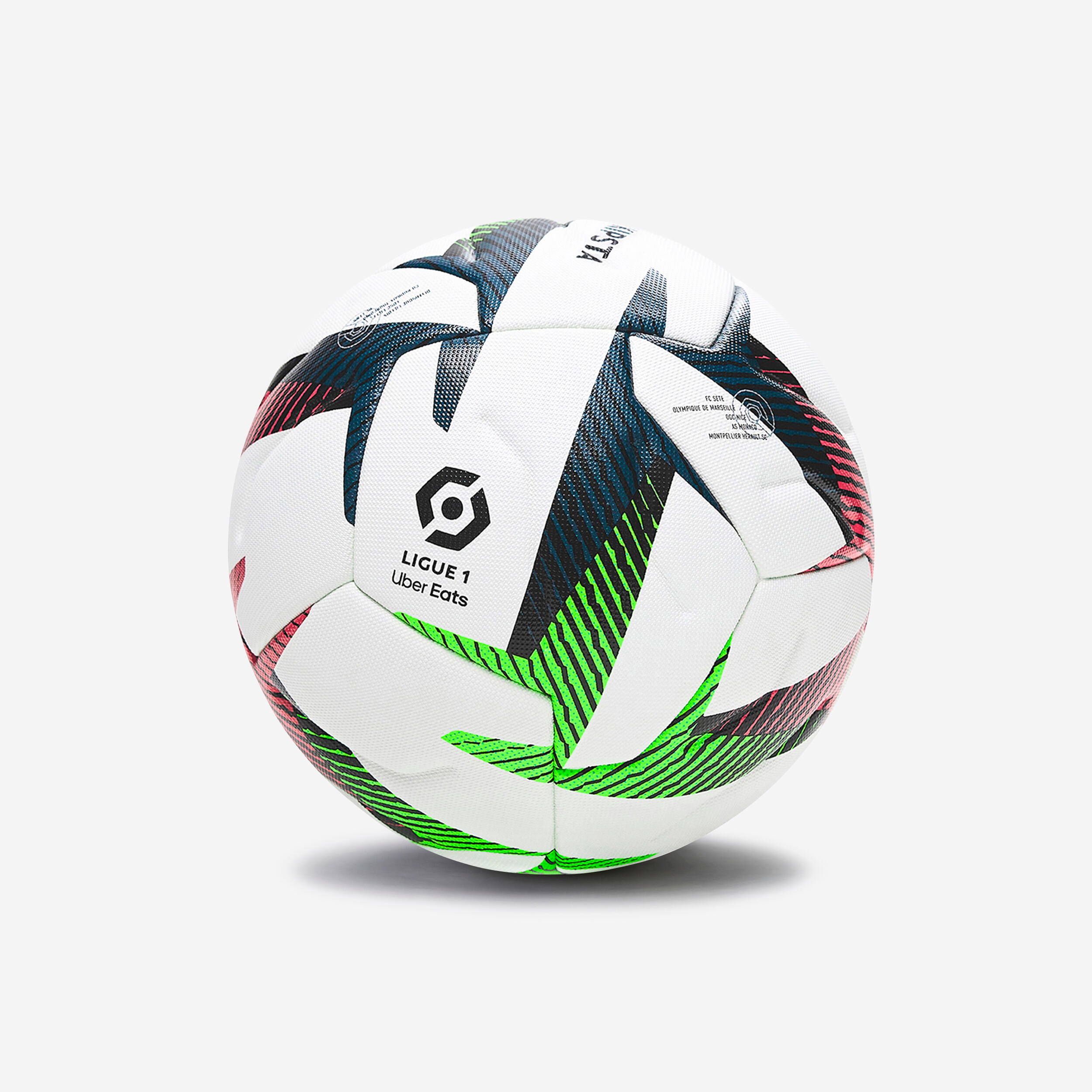 Kipsta - Ballon De Football Ligue 1 Uber Eats Officiel Match Ball 2023 Avec Boîte - Ballon De Foot - Football / Futsal / Sepak - Blanc - 5 - Decathlon