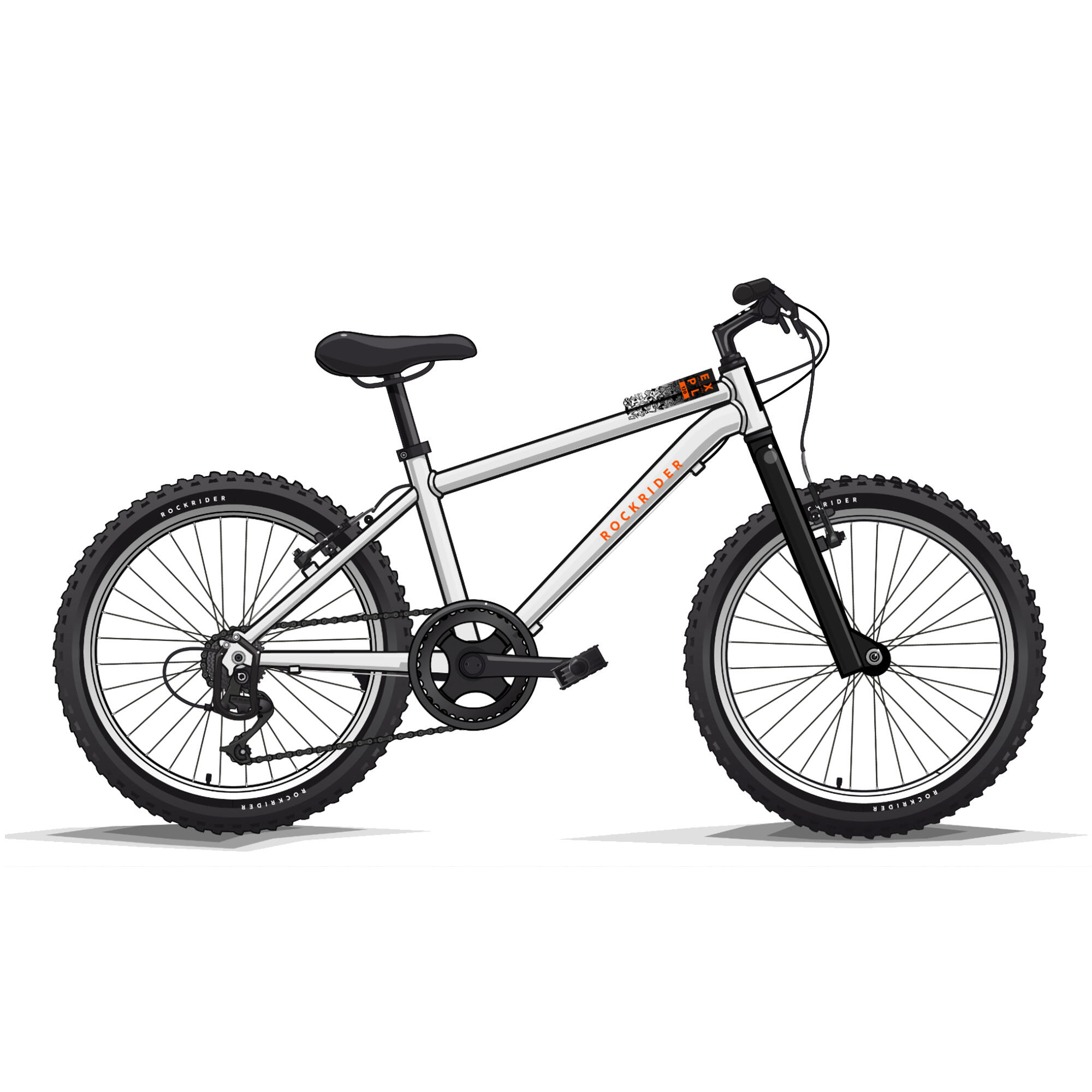 Rower górski MTB dziecięcy Rockrider Expl 120 20" 29/40