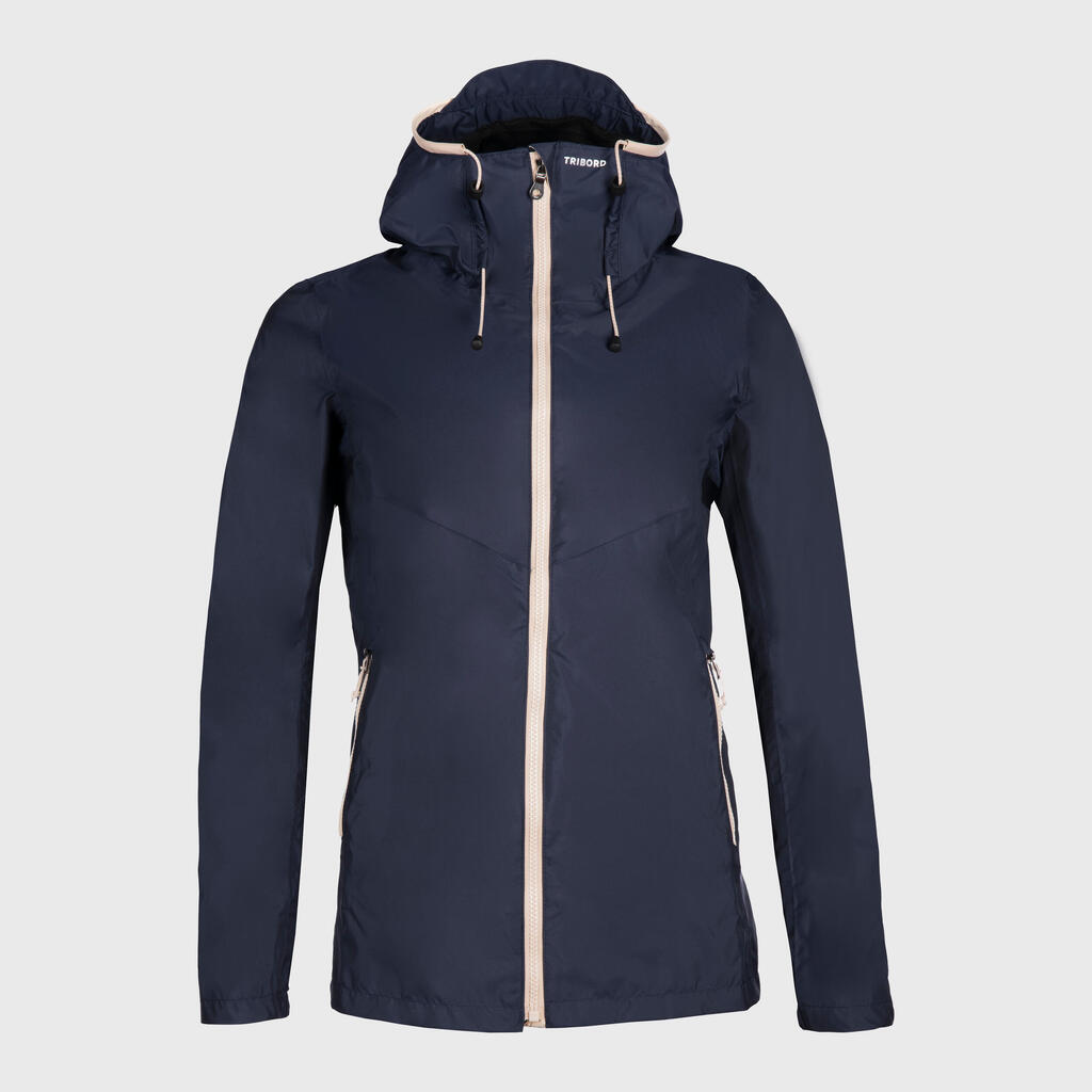 Segeljacke Regenjacke Damen wasserdicht - Sailing 100 ocker