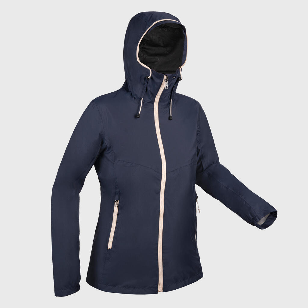 Segeljacke Regenjacke Damen wasserdicht - Sailing 100 ocker