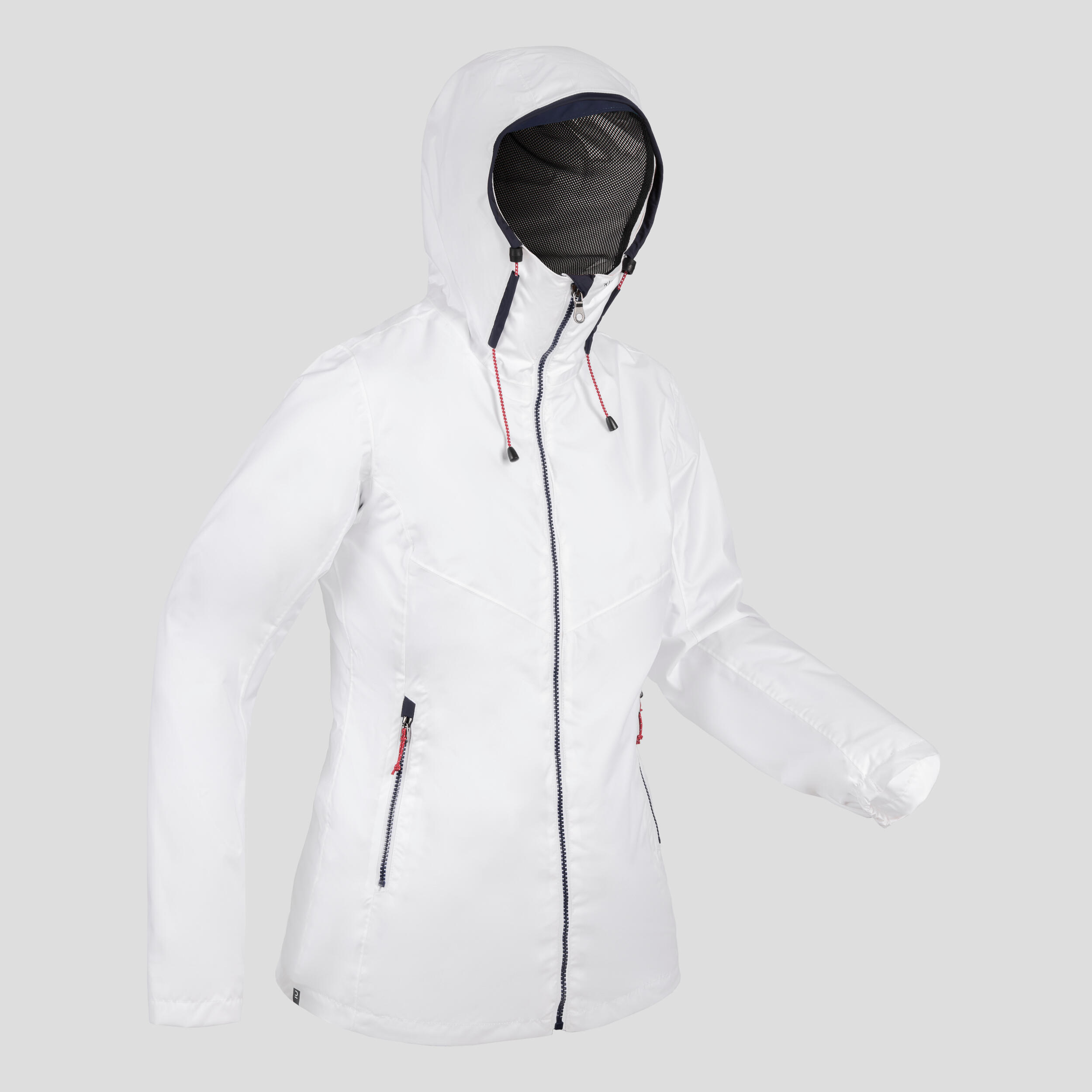 Segeljacke Regenjacke Damen wasserdicht ‒ Sailing 100 weiss 23/24