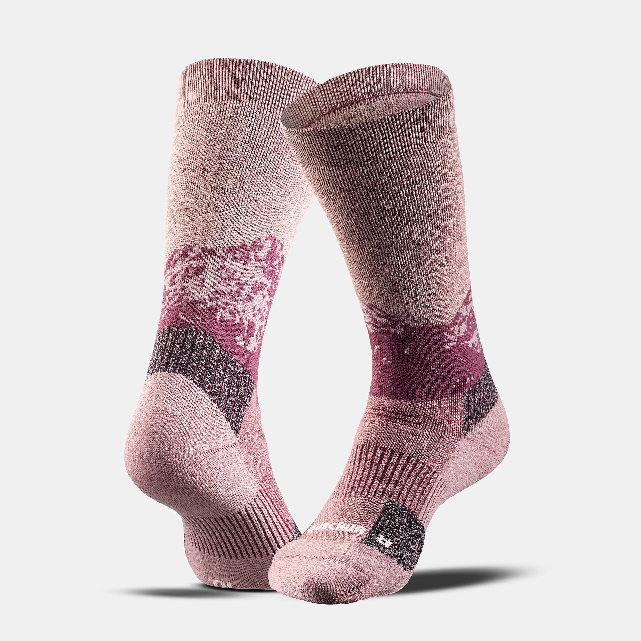 Warm  Hiking Socks SH500 Mid 2 Pairs 2/9