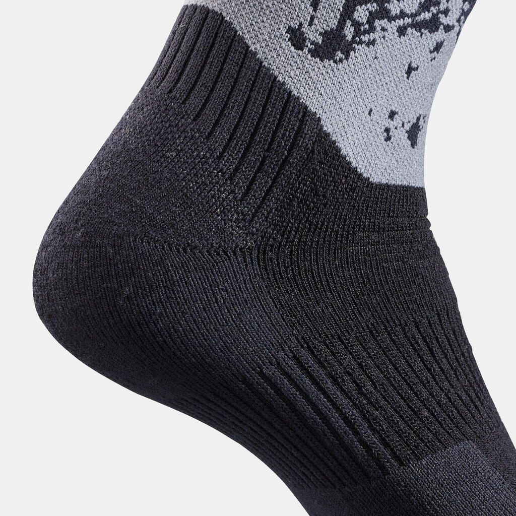 Wandersocken Damen/Herren warm halbhoch 2er-Pack - SH500 