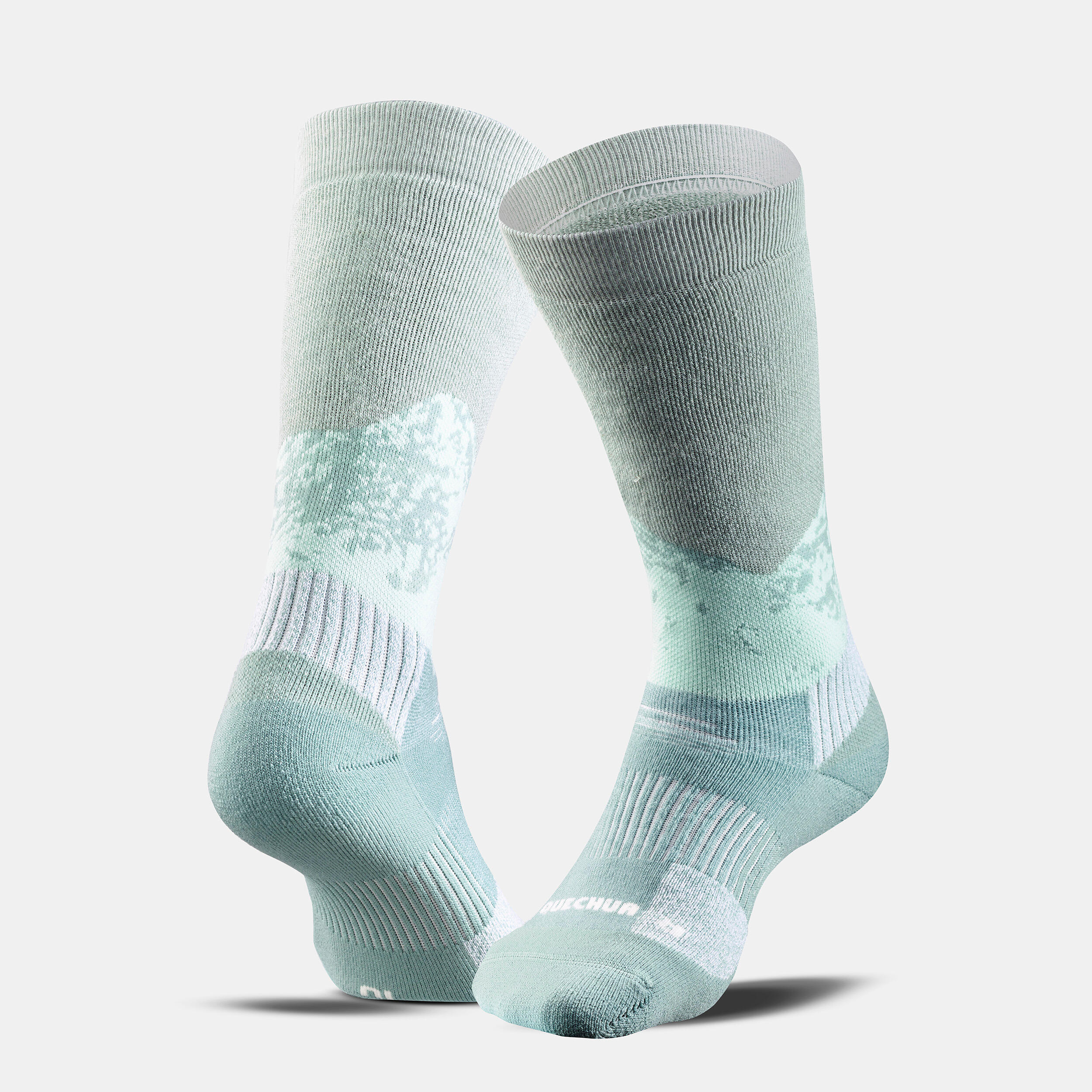Warm  Hiking Socks SH500 Mid 2 Pairs 6/9