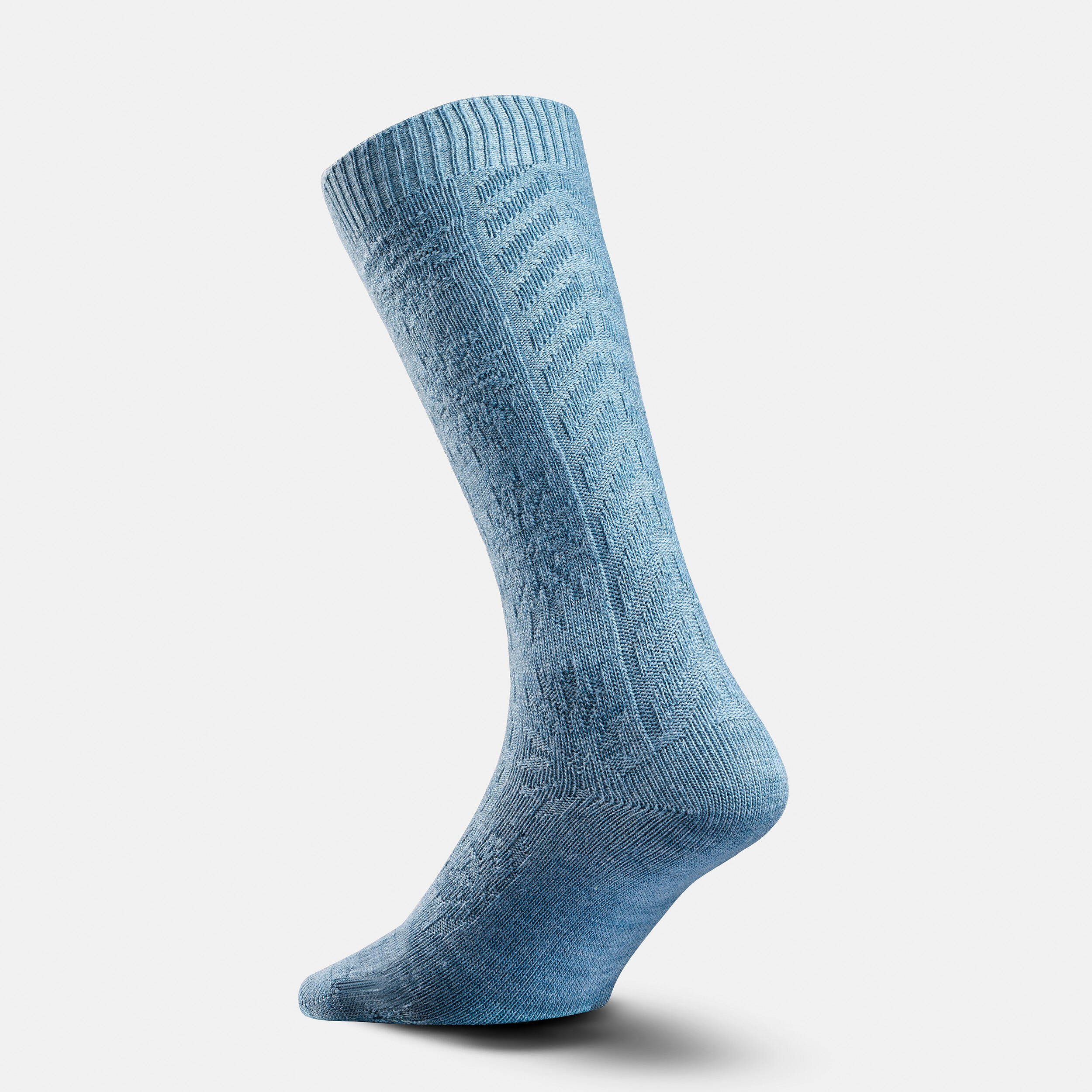 Warm hiking socks - SH100 MID JACQUARD - 2 pairs 9/10