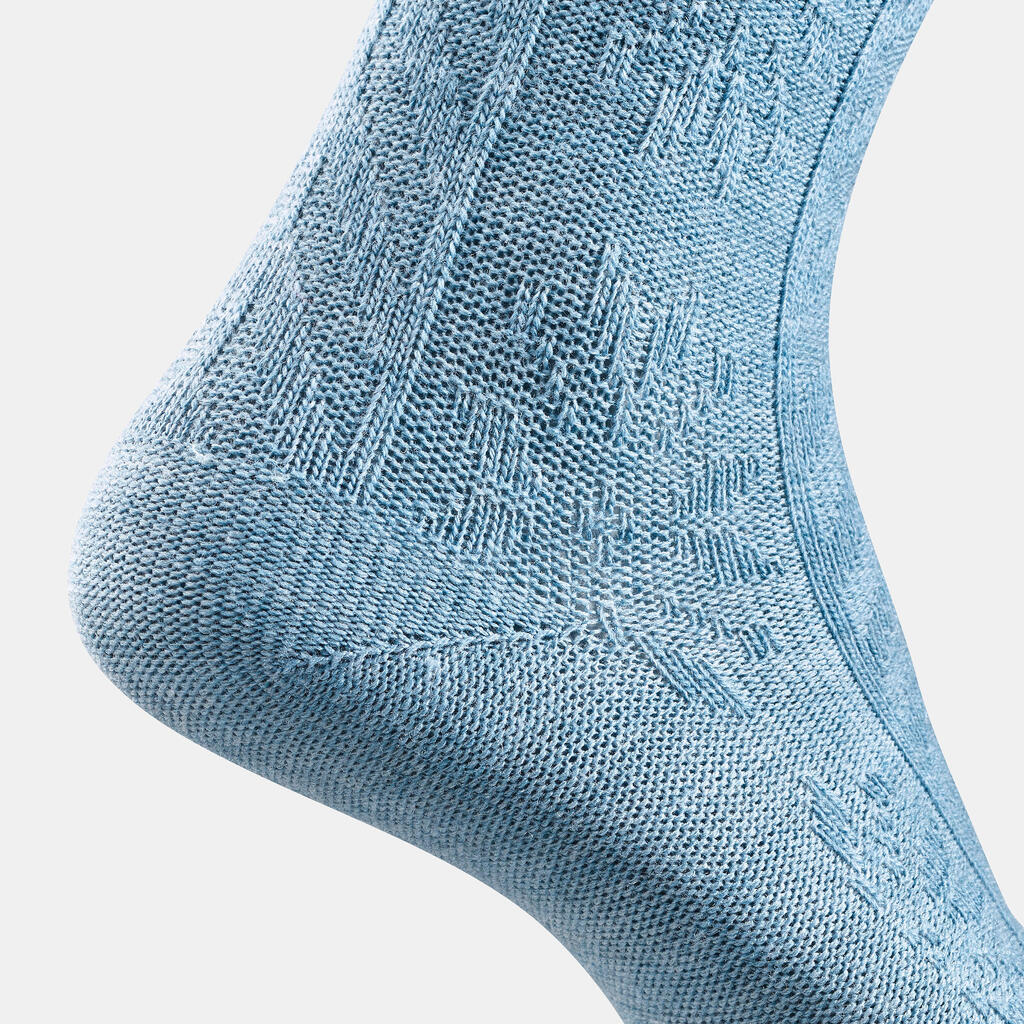 Siltas pārgājienu zeķes “SH100 Jacquard Mid”, 2 pāri