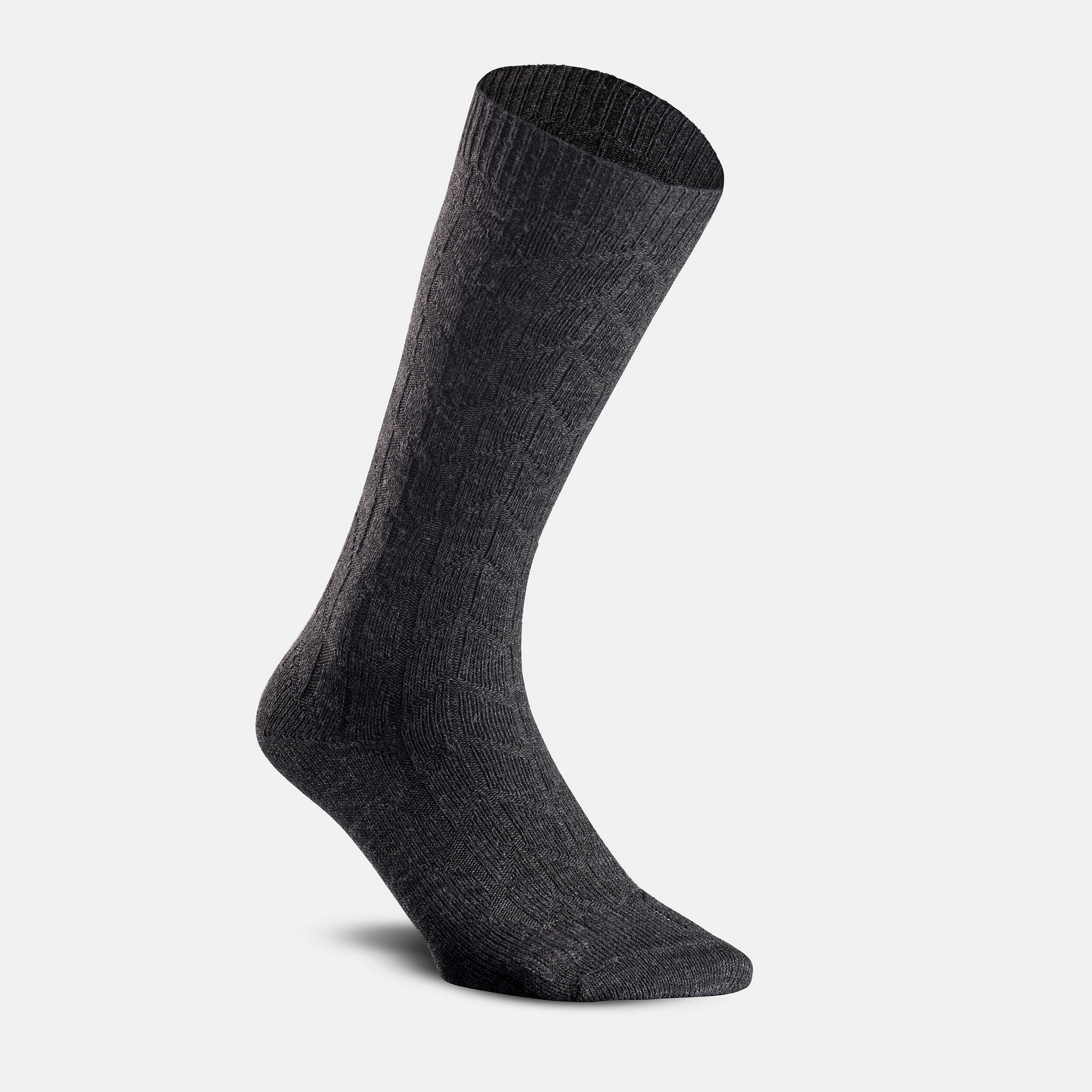 Warm hiking socks - SH100 MID JACQUARD - 2 pairs 9/9