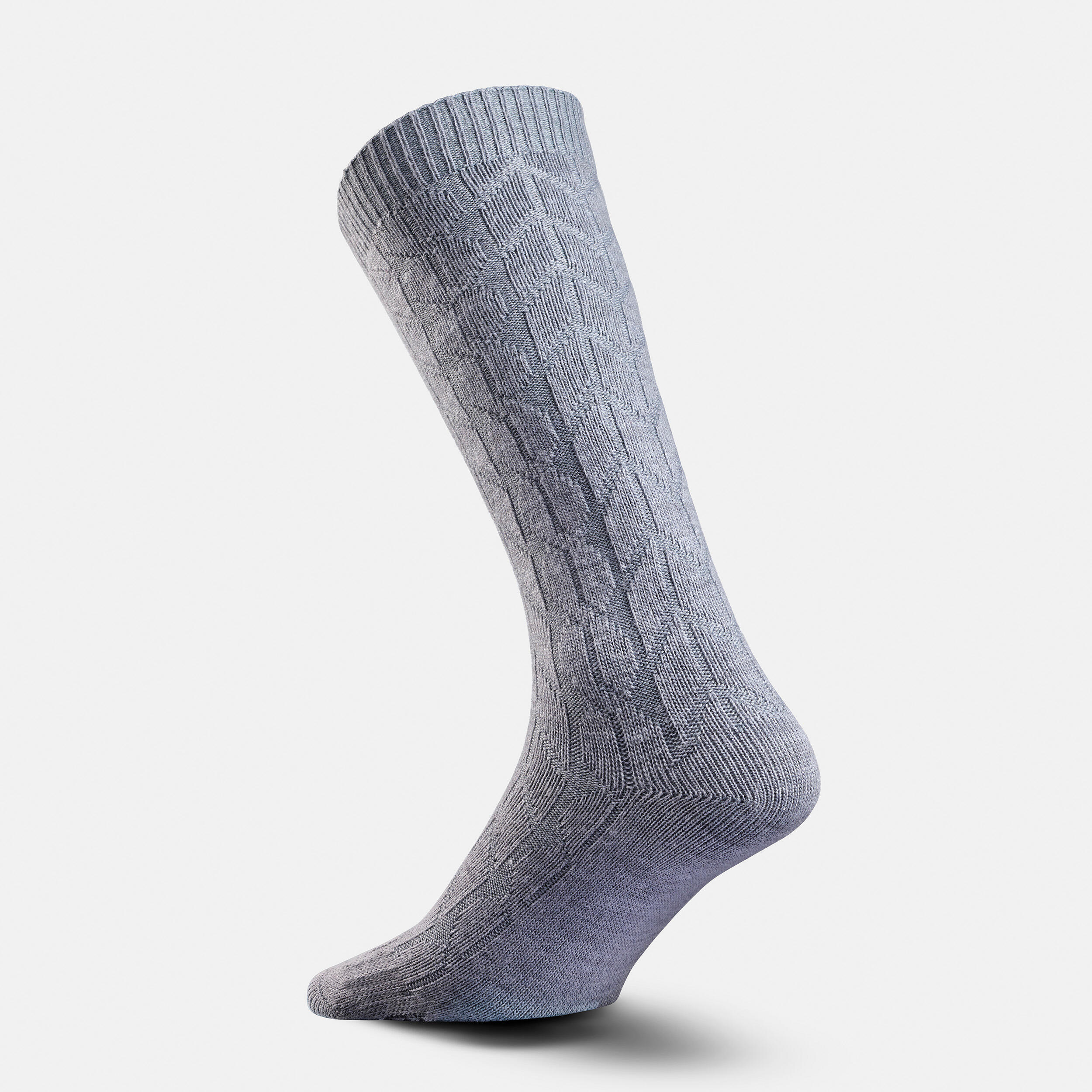 Warm hiking socks - SH100 MID JACQUARD - 2 pairs 5/10