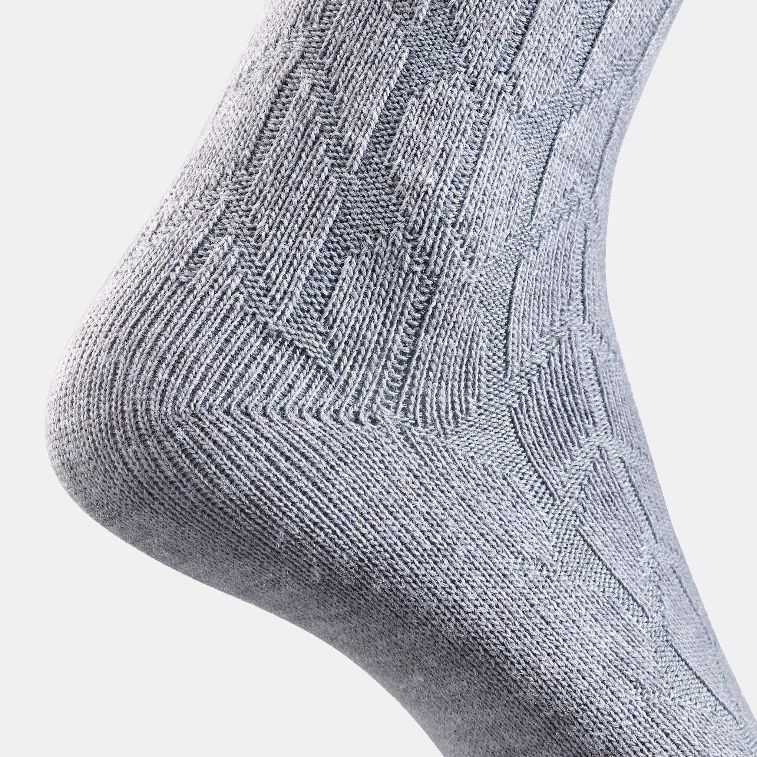 Warm hiking socks - SH100 MID JACQUARD - 2 pairs 6/10