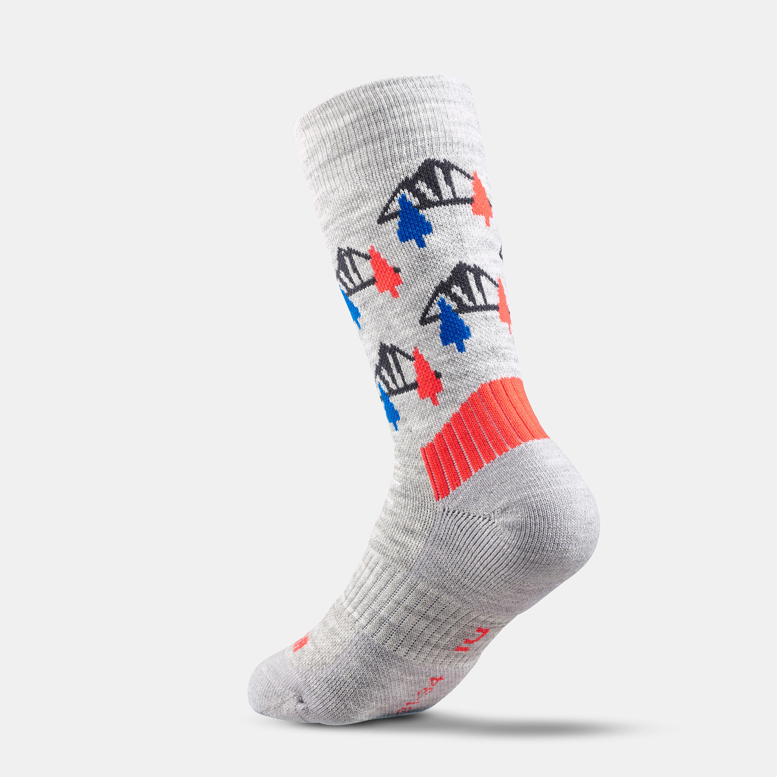 Chaussettes de randonnée mi-mollet chaudes enfant x2 – SH 100 - QUECHUA