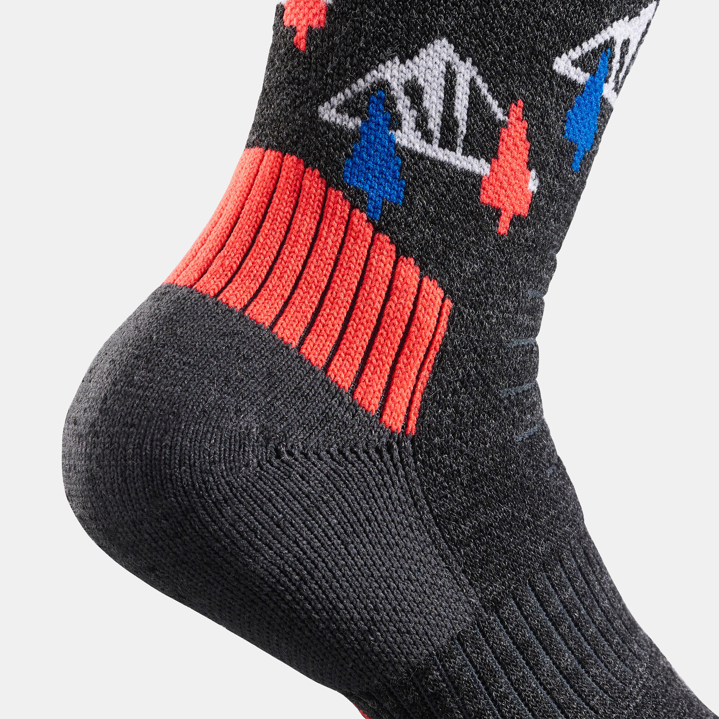 Kids’ Warm Mid-Height Hiking Socks x2 – SH 100 - QUECHUA