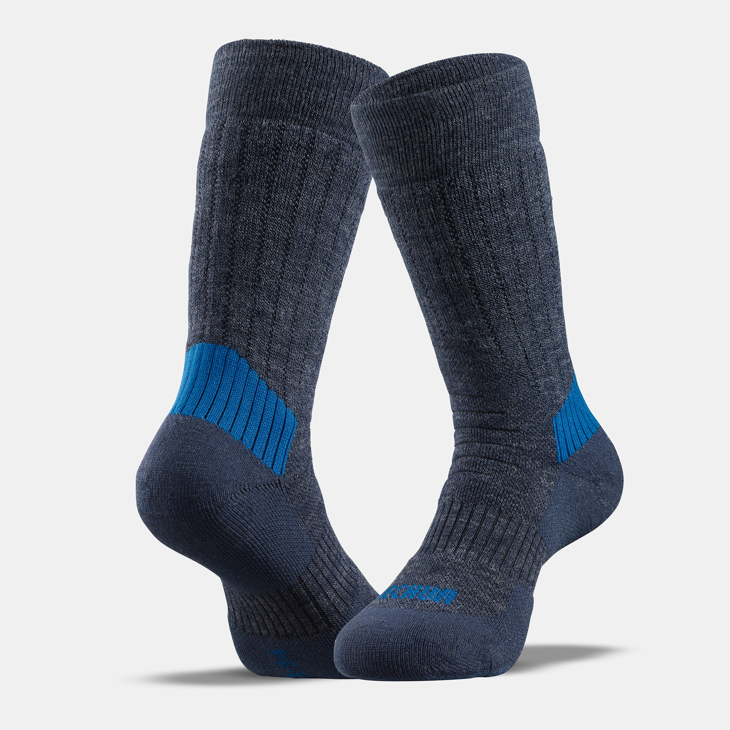 Kids’ Warm Hiking Socks SH100 Mid 2 Pairs 6/9
