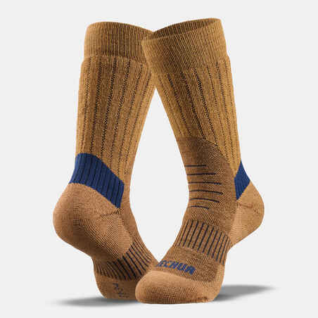 Kids’ Warm Hiking Socks SH100 Mid 2 Pairs
