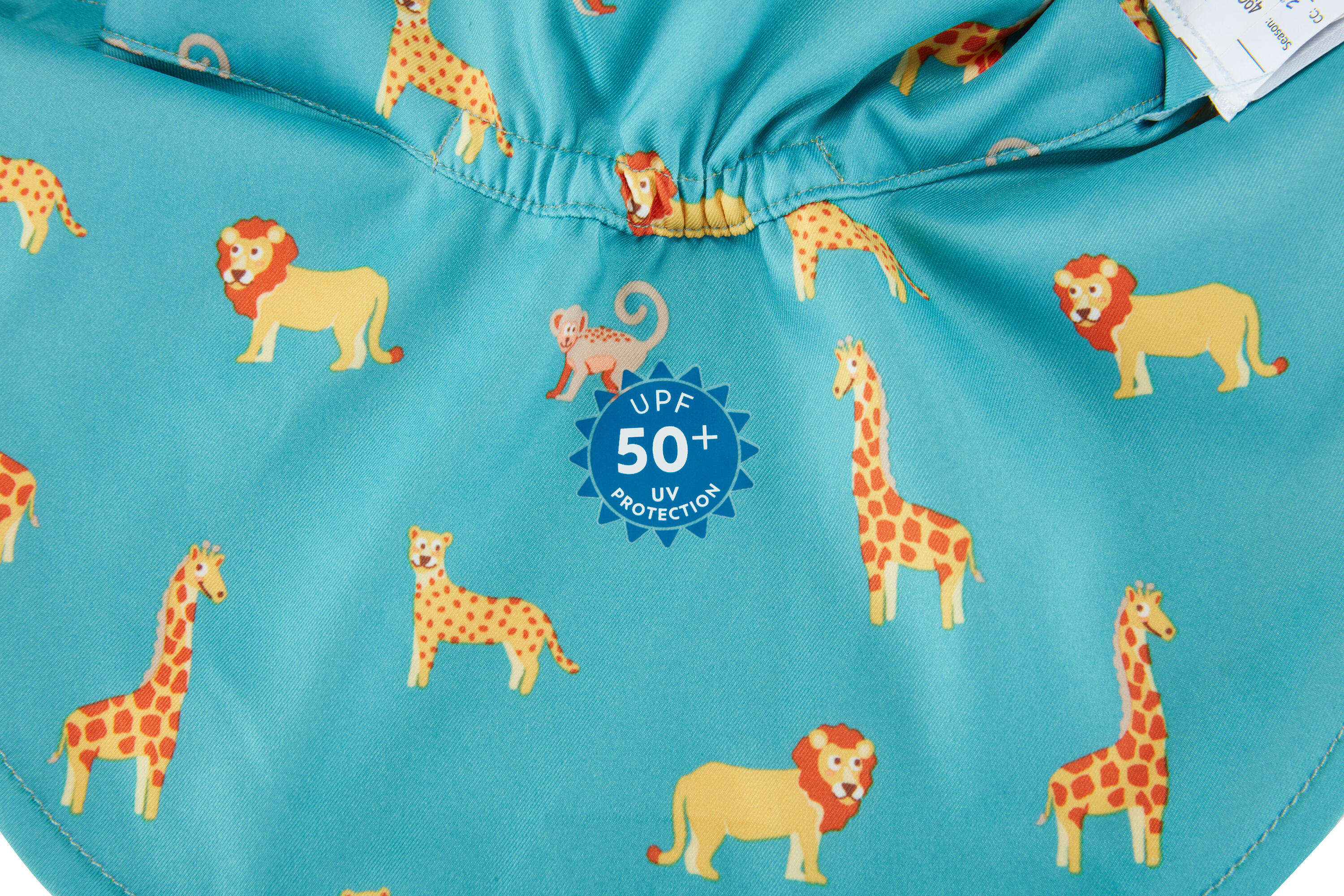 Sonnenhut Baby UV-Schutz wendbar - Savanne gelb/blau 21/21